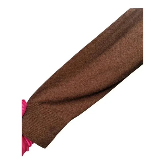 Eddie Bauer Medium Merino Wool Blend Mens Stretchy Crewneck Tan Brown Sweater - Picture 5 of 12